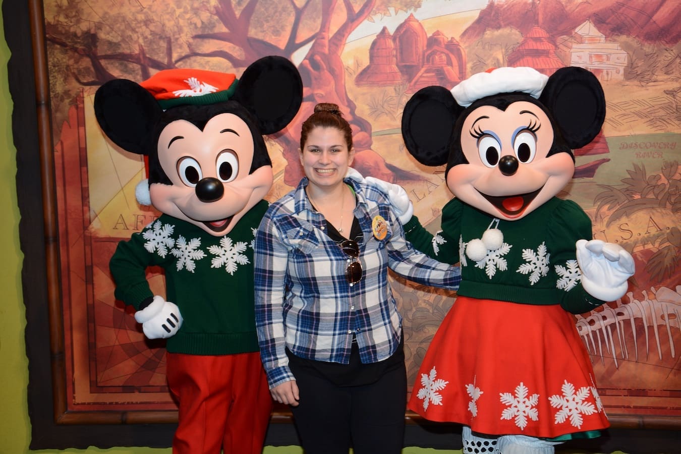 Arin Dicaire with Mickey and Minnie