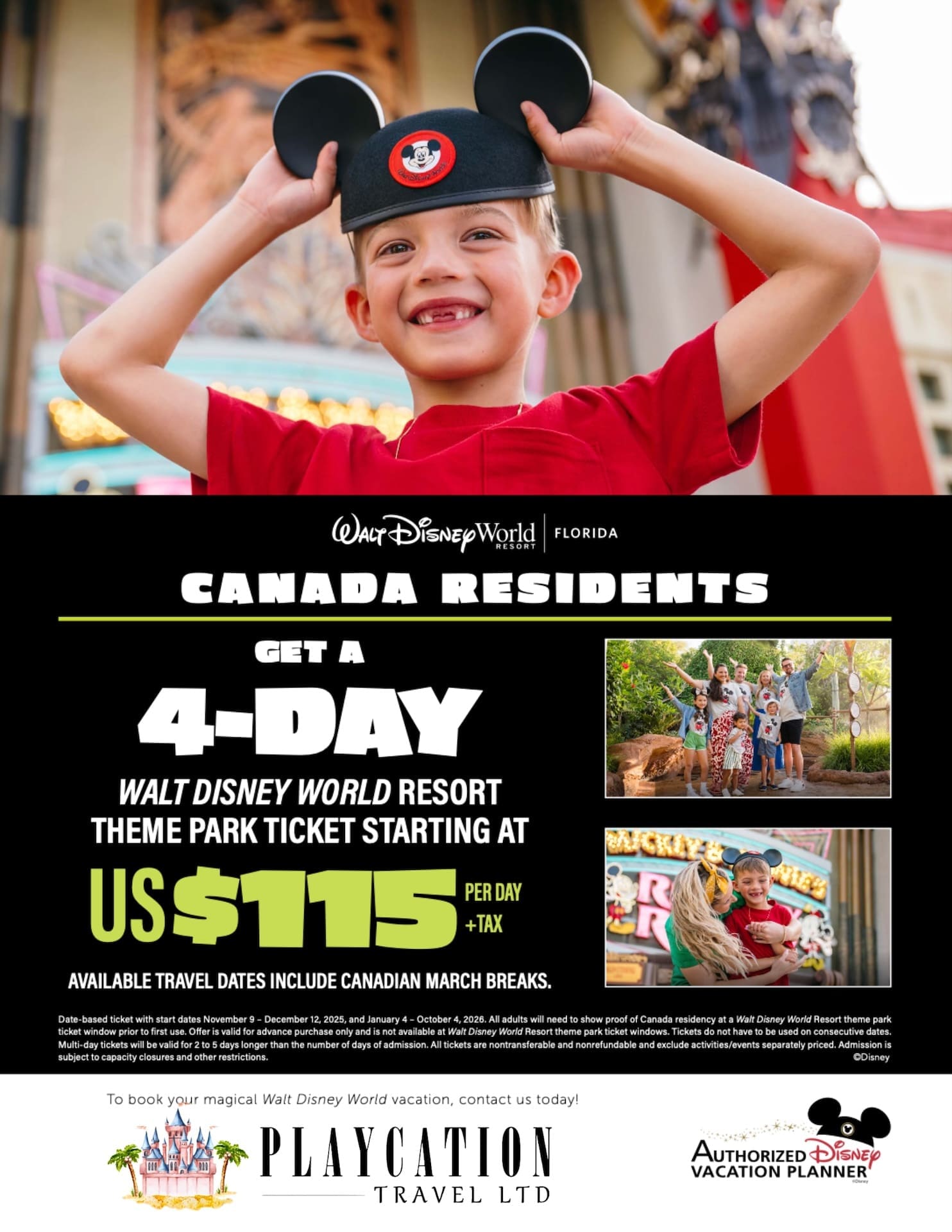 Disney Canada Ticket Offer