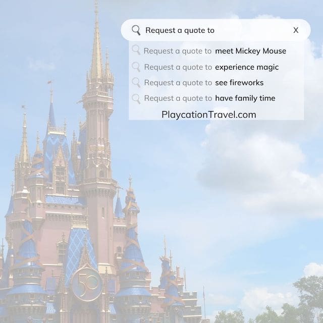 Get a quote for Disney vacation Get a quote for Disney vacation