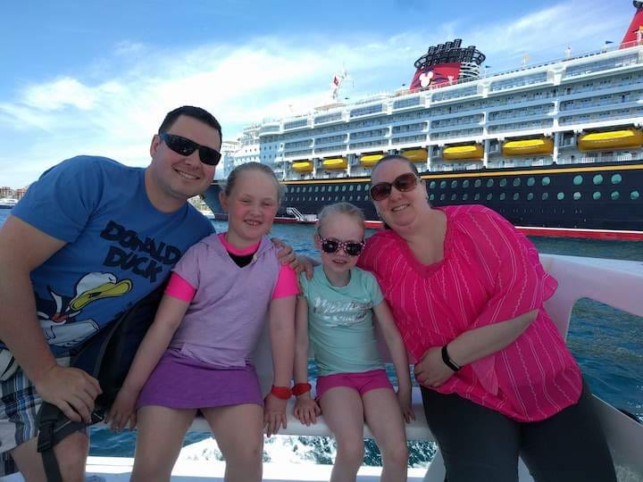 Jeremie Laviolette and family on Disney Cruise