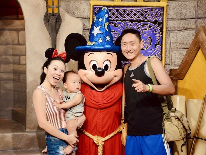 Joyce and family sorcerer mickey