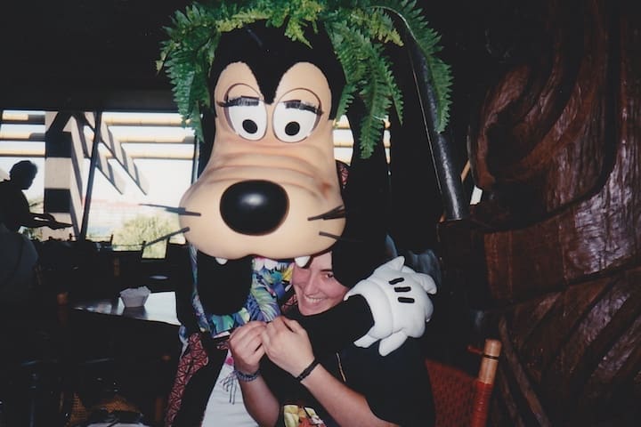 Mandy and Goofy 1996