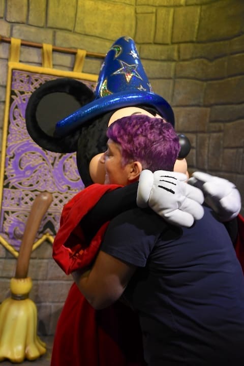 Mandy and sorcerer Mickey