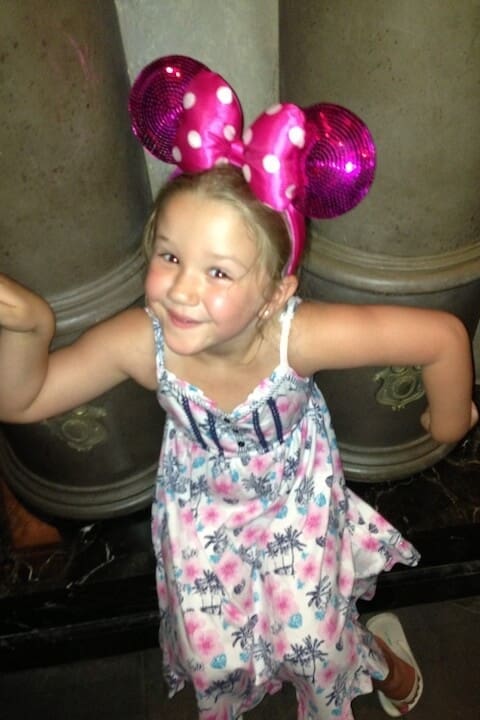 Melissa Barron Family VAcation Mickey Ears