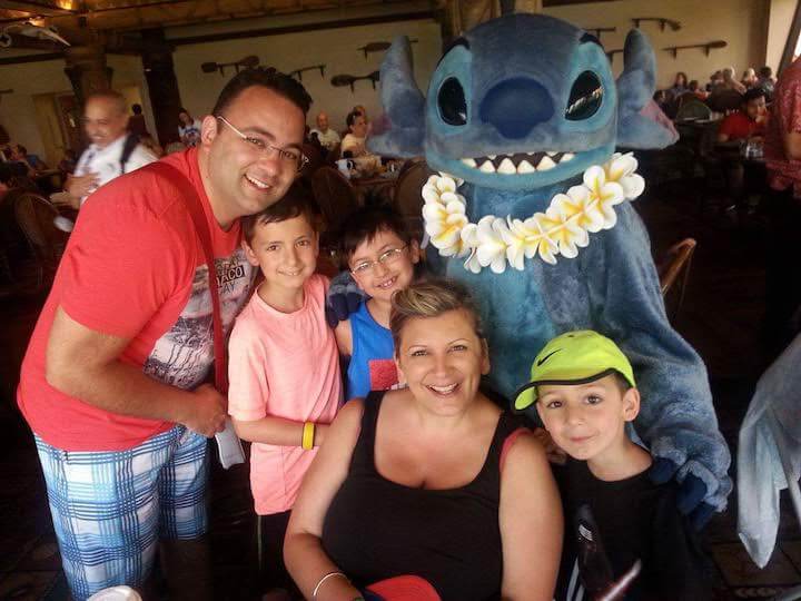 Michelle and Marco Finocchi Family with Stitch